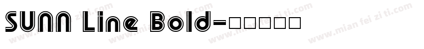 SUNN Line Bold字体转换